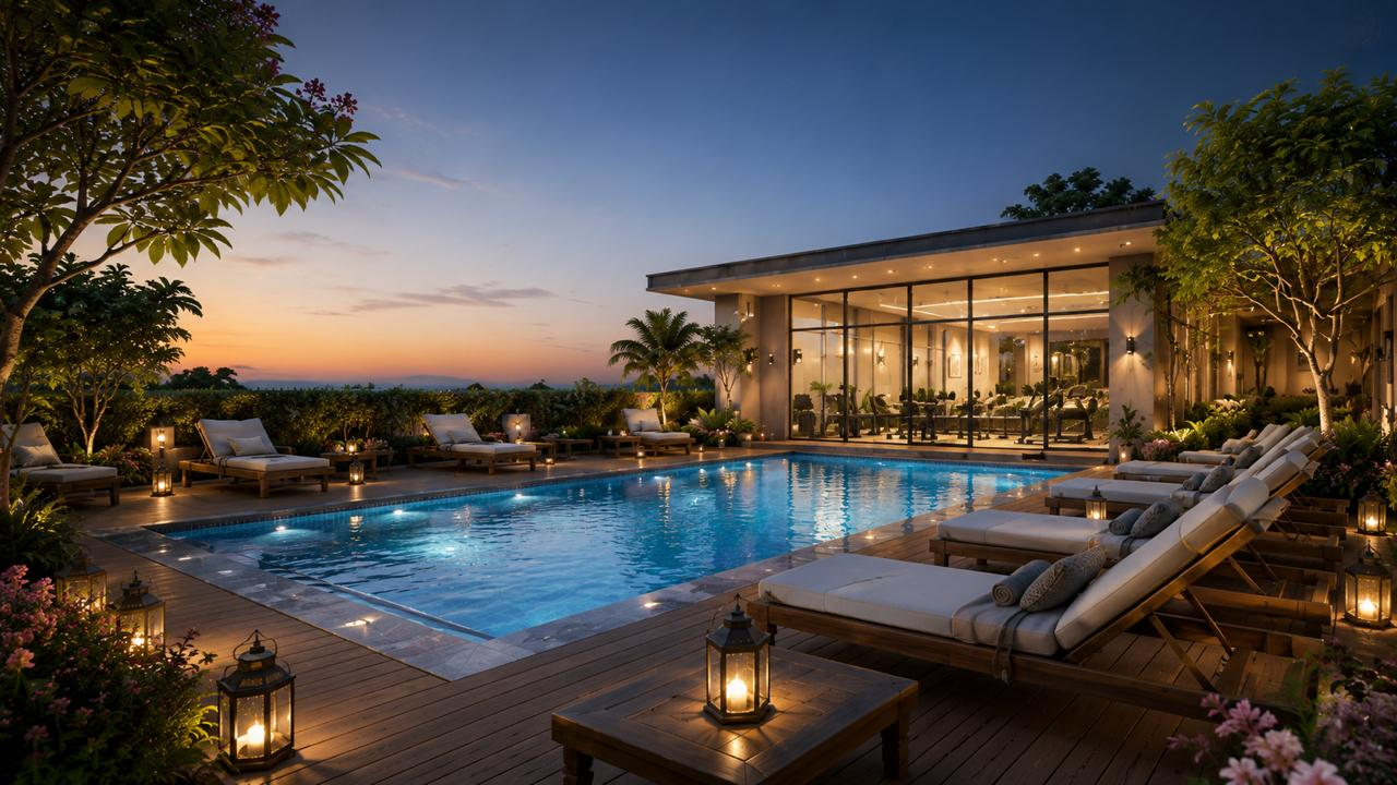 Krishna Galaxy Swimming Pool – Resort-Style Amenities