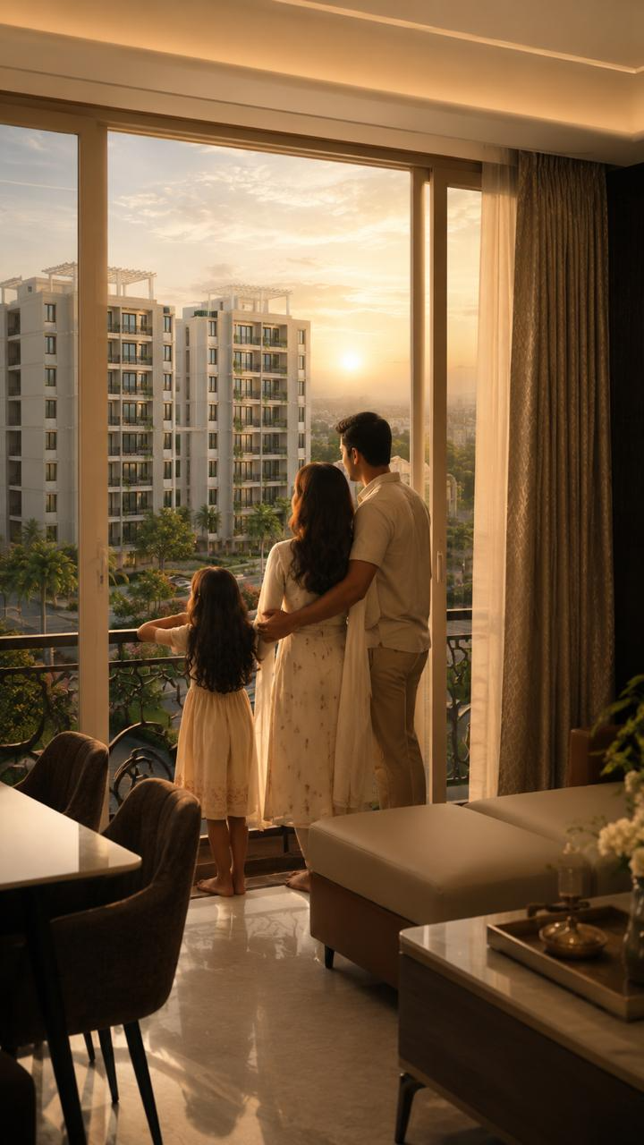 Krishna Galaxy 1 and 2 BHK Floor Plans